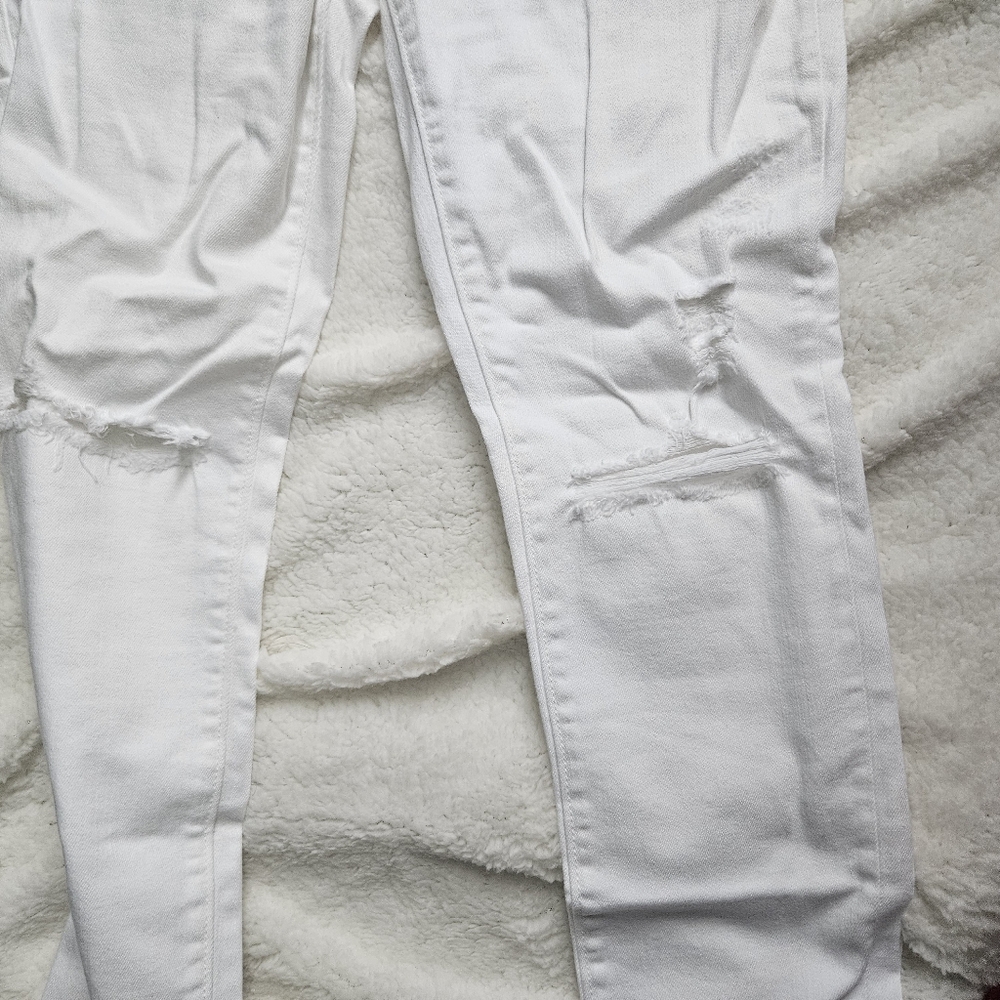 ♡White Halle True Religion Jeans | Light Ripped | Skinny Jeans | High / Mid Rise - Picture 6 of 7